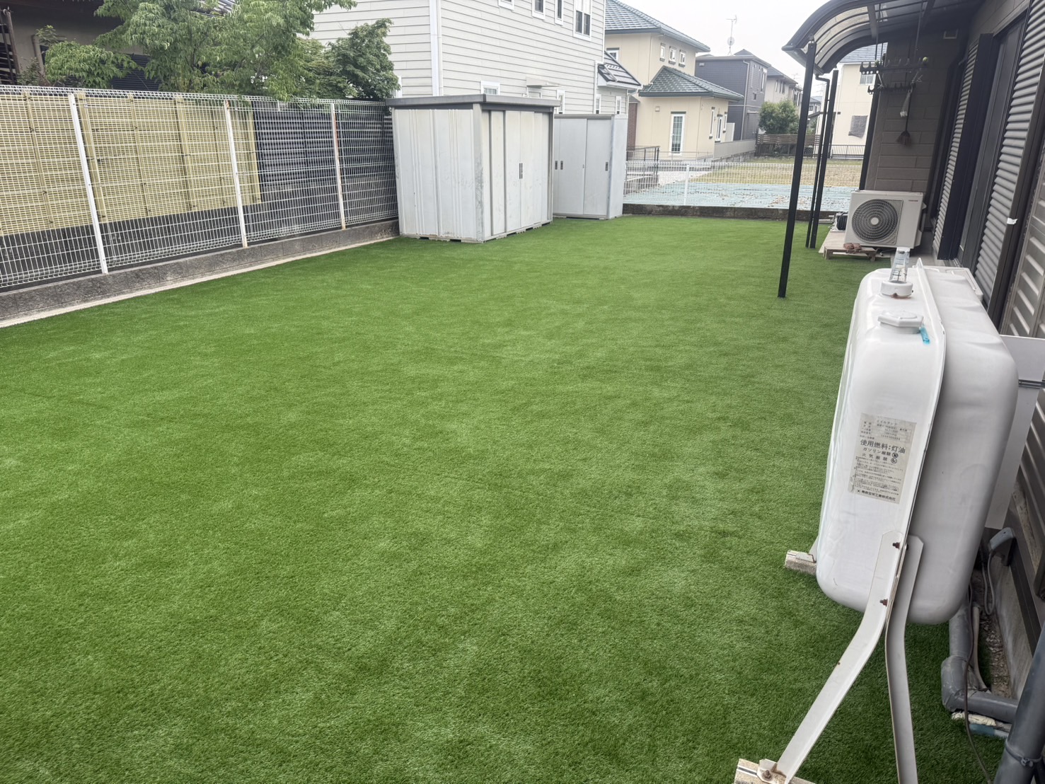 人工芝施工完成